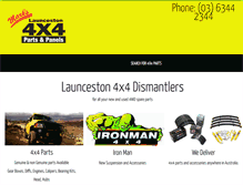 Tablet Screenshot of launceston4x4.com.au
